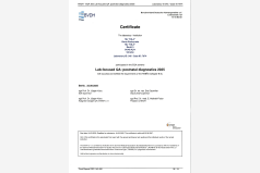 Сертифікат участі в програмі зовнішньої оцінки якості BVDH (постнатальна) 2025