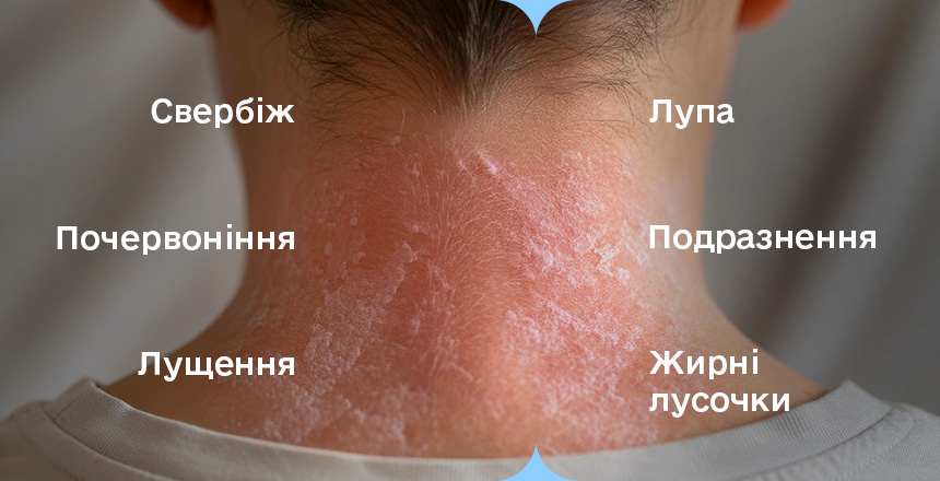 симптоми себорейного дерматиту 